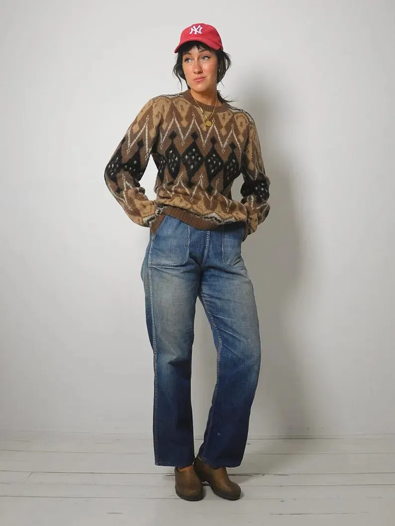 1960's Mohair Diamond Sweater