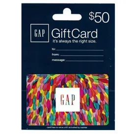 $50 Gap gift card for $40