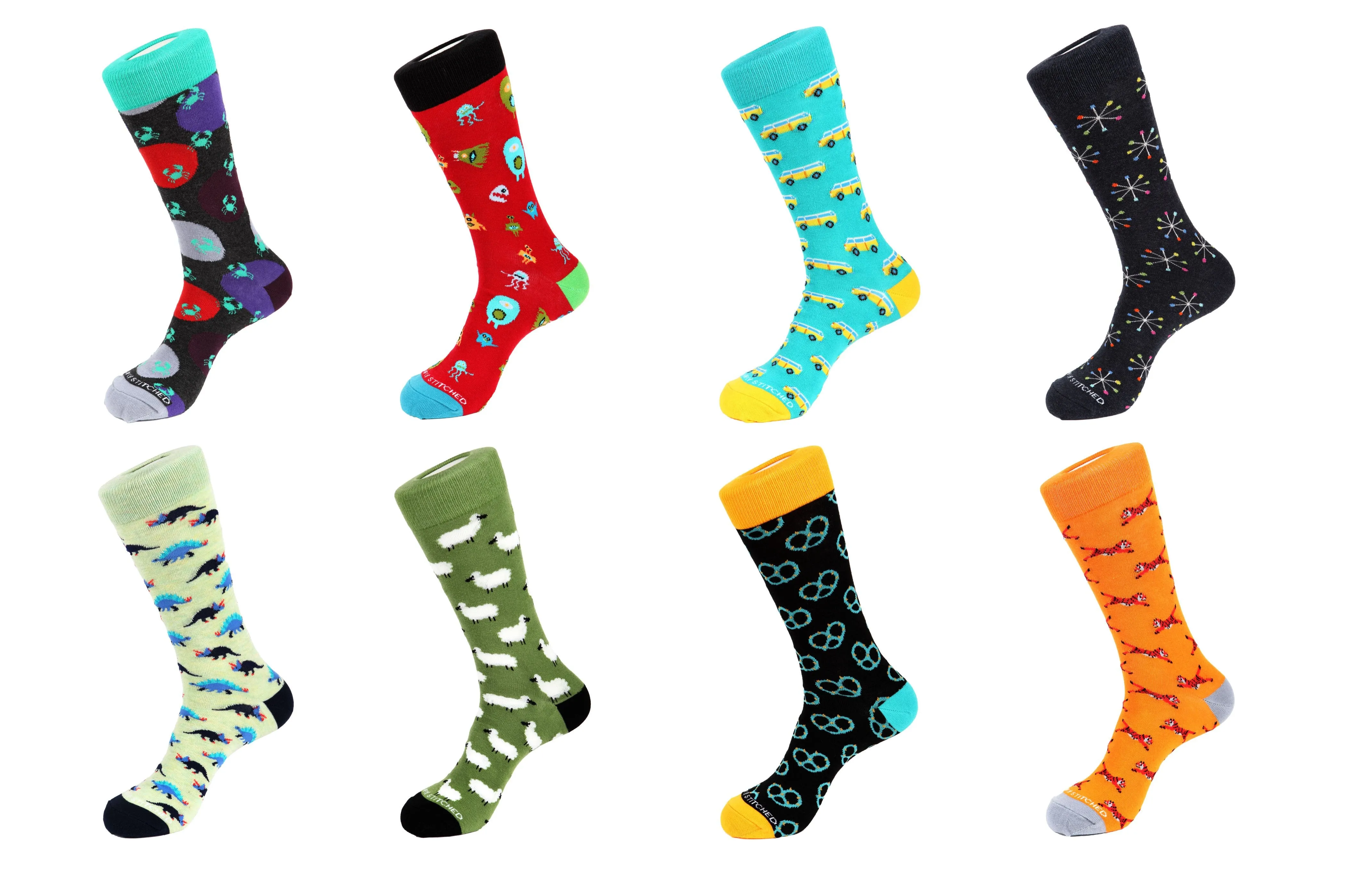 8 Pair Combo Pack Socks