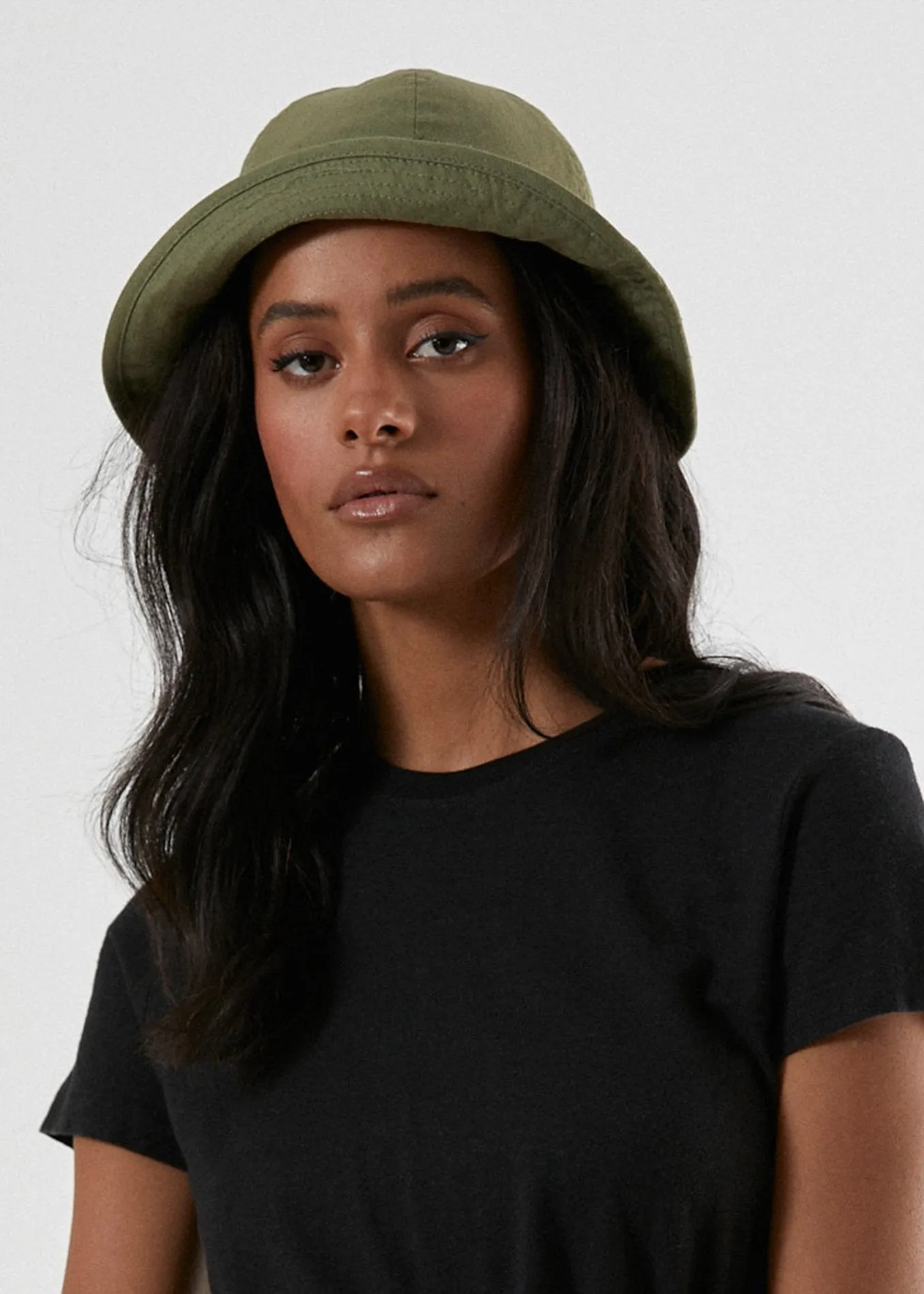 Afends Unisex Congo - Hemp Bucket Hat - Olive