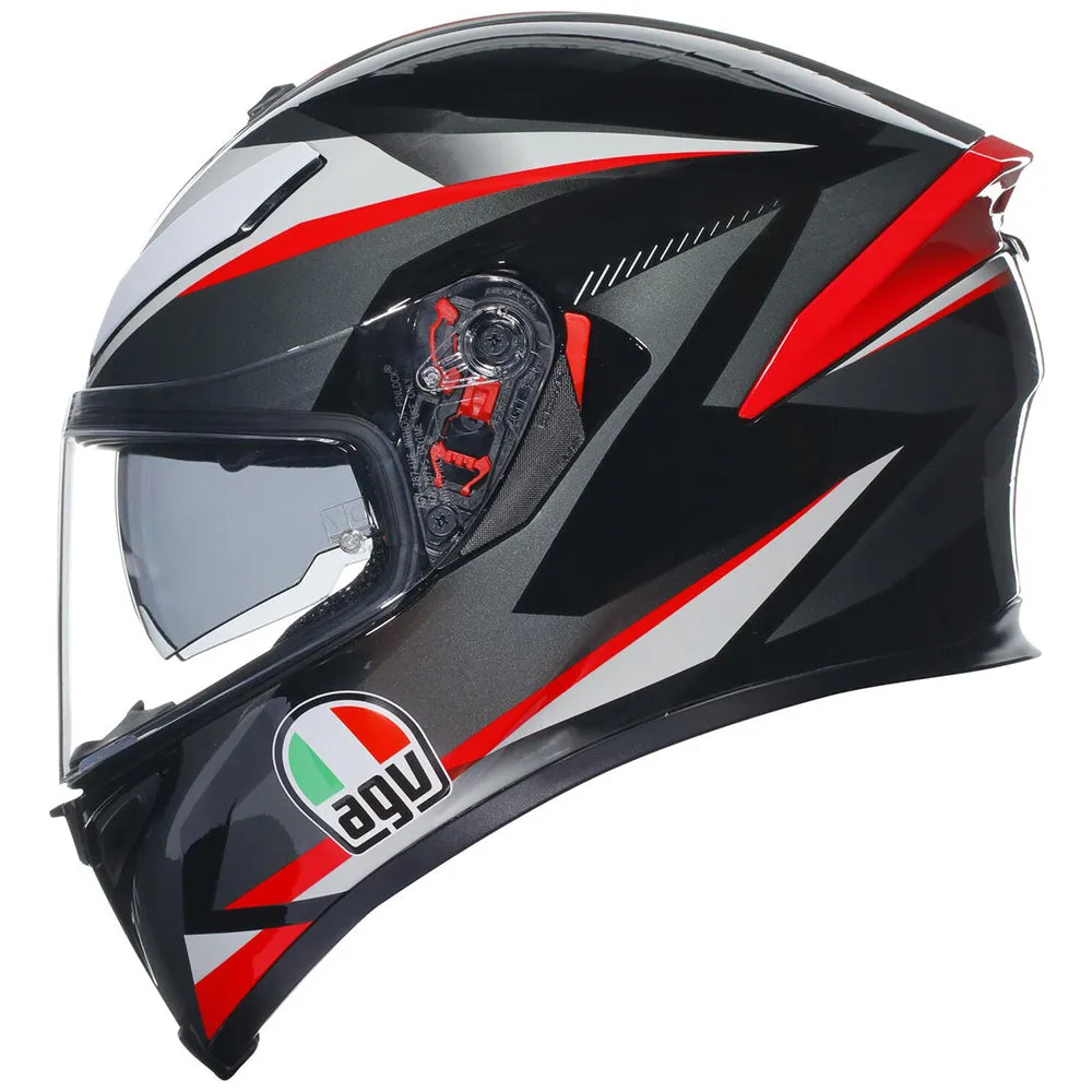 AGV K5 S [PLASMA BLACK/GREY/RED]