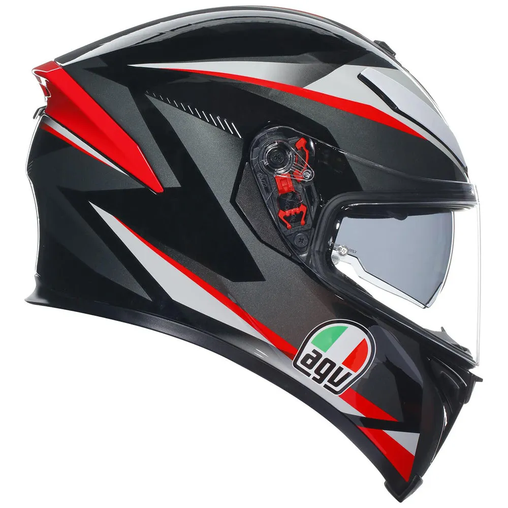 AGV K5 S [PLASMA BLACK/GREY/RED]