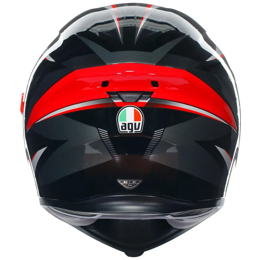 AGV K5 S [PLASMA BLACK/GREY/RED]