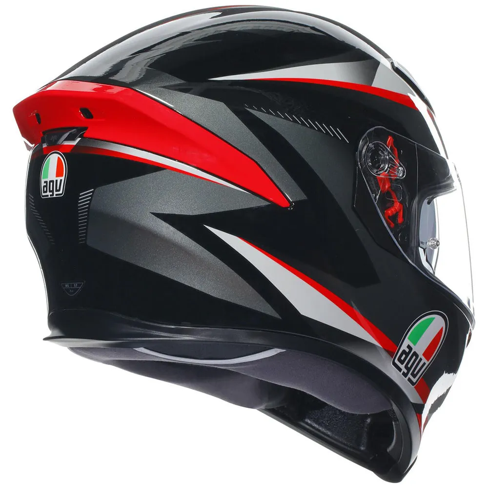 AGV K5 S [PLASMA BLACK/GREY/RED]