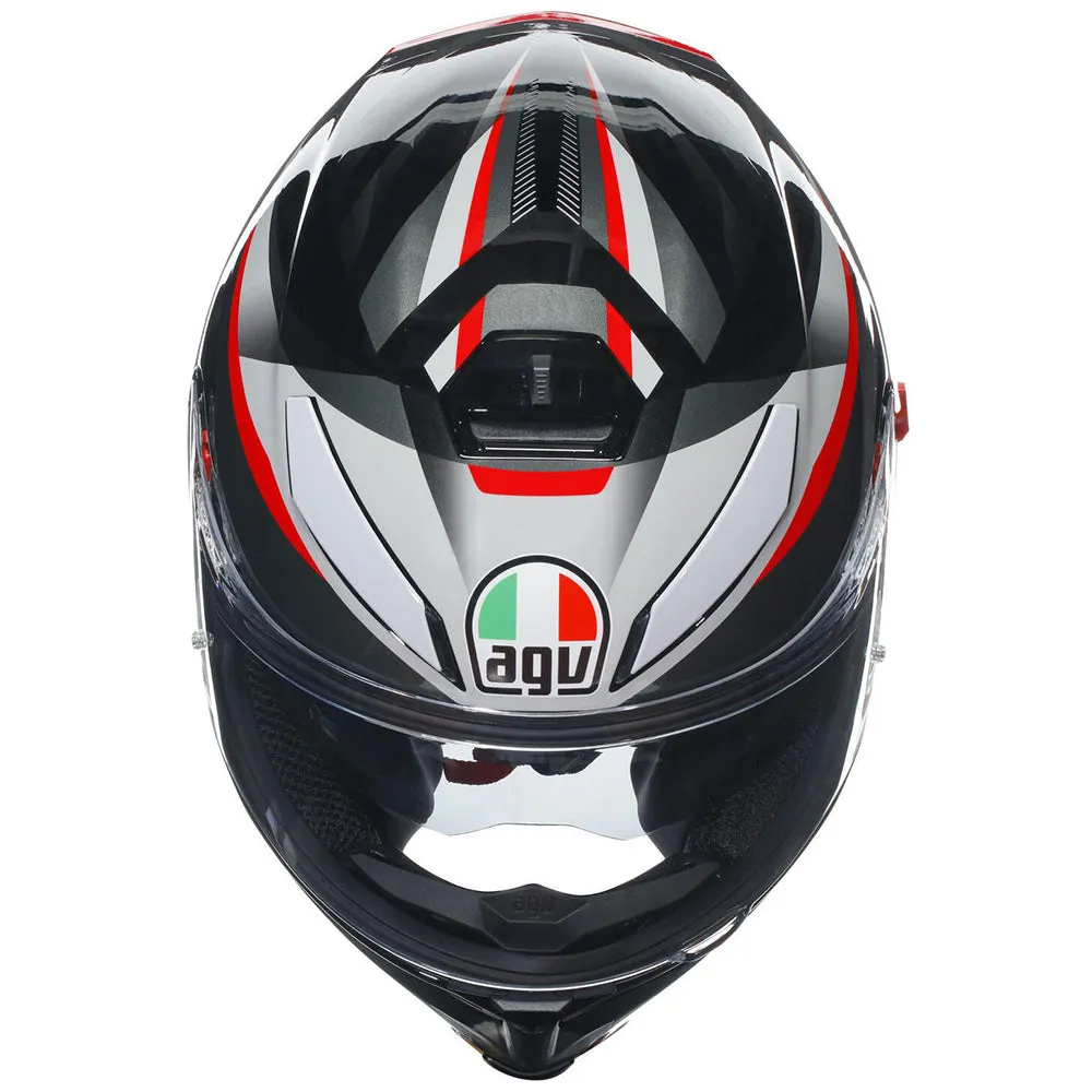 AGV K5 S [PLASMA BLACK/GREY/RED]