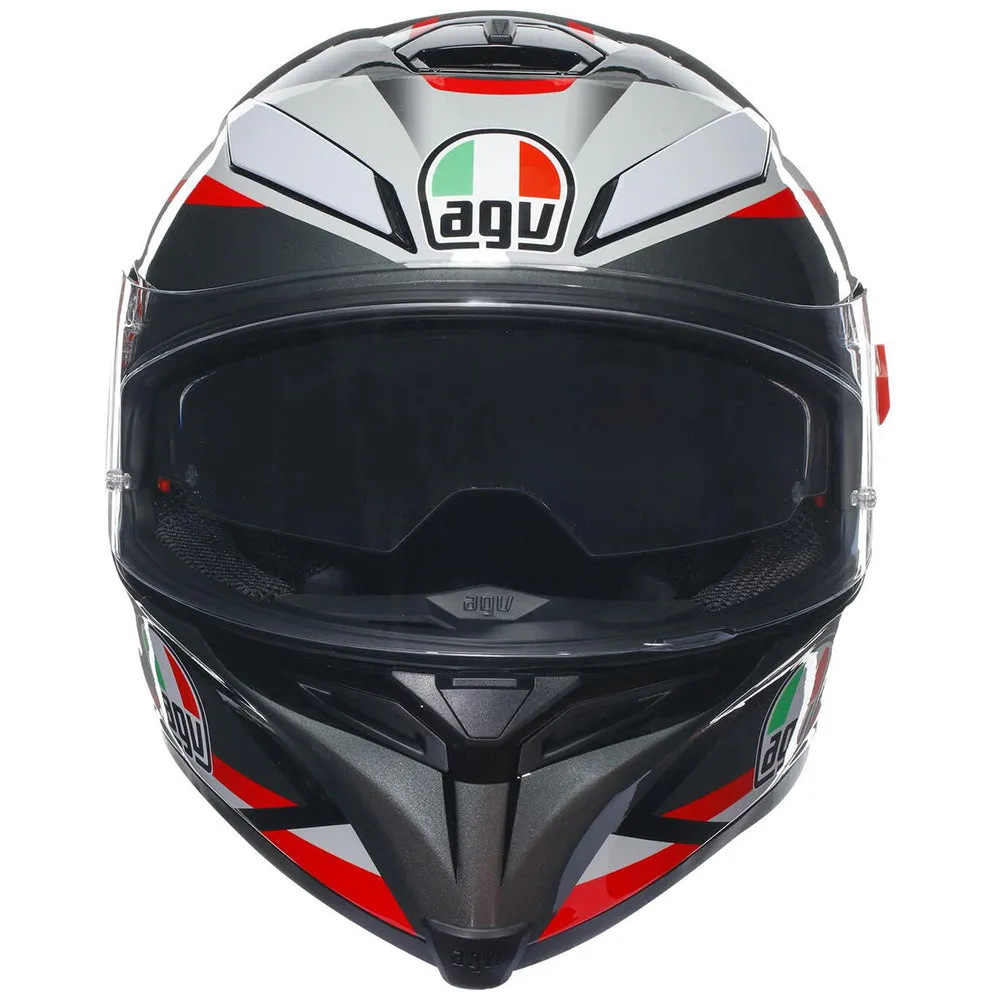 AGV K5 S [PLASMA BLACK/GREY/RED]