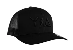 All Black Trucker Snapback