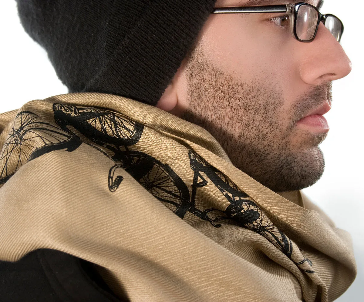 Bicycle Scarf. Triple Cruiser pashmina.