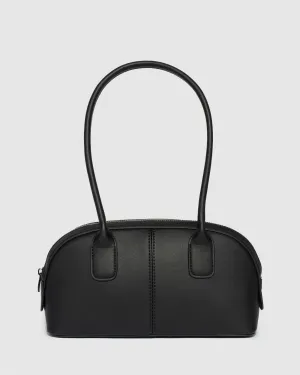 Black Kenzie Stitch Bowler Bag