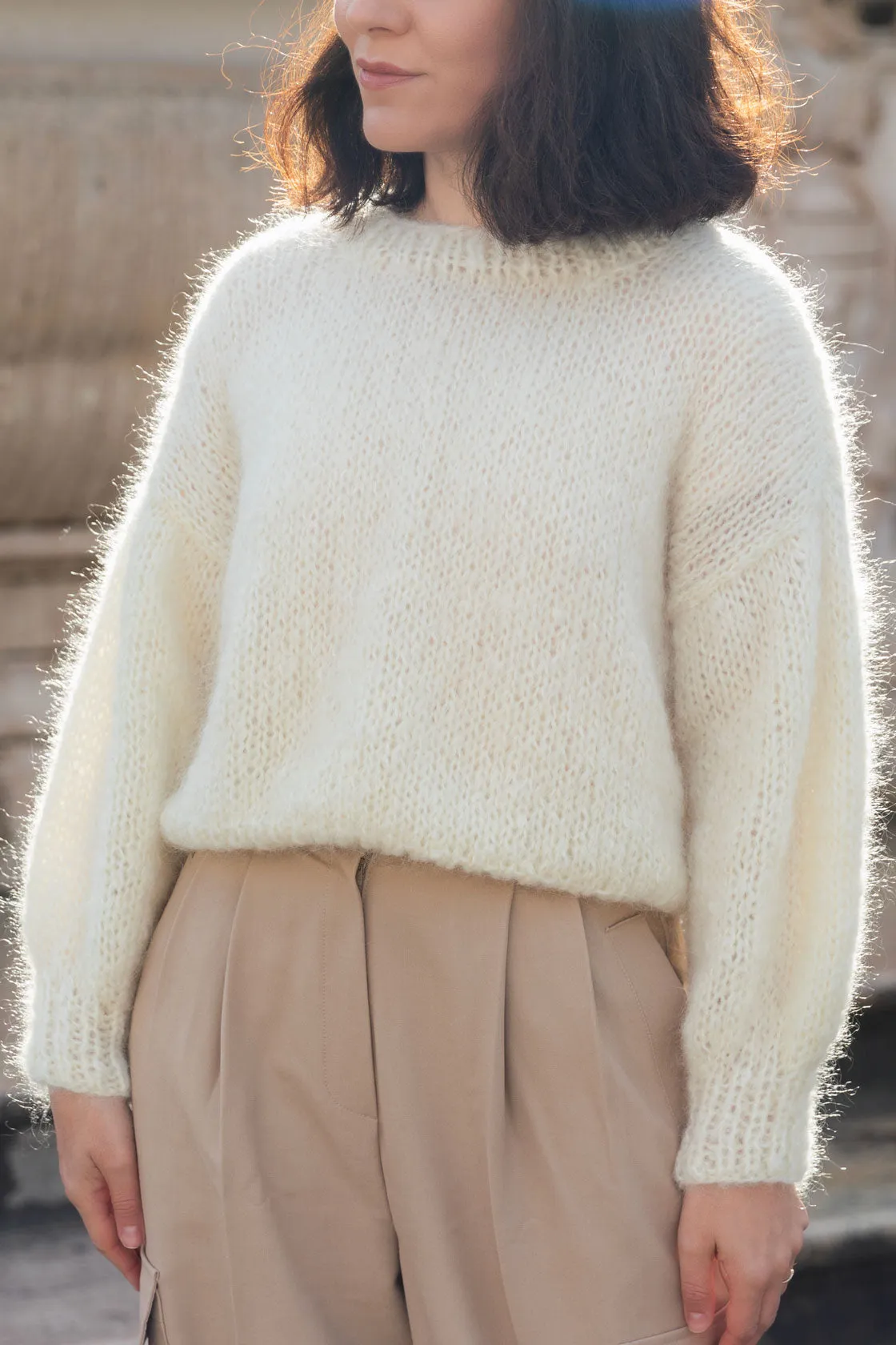 Camel Mohair and Organic Wool Sweater