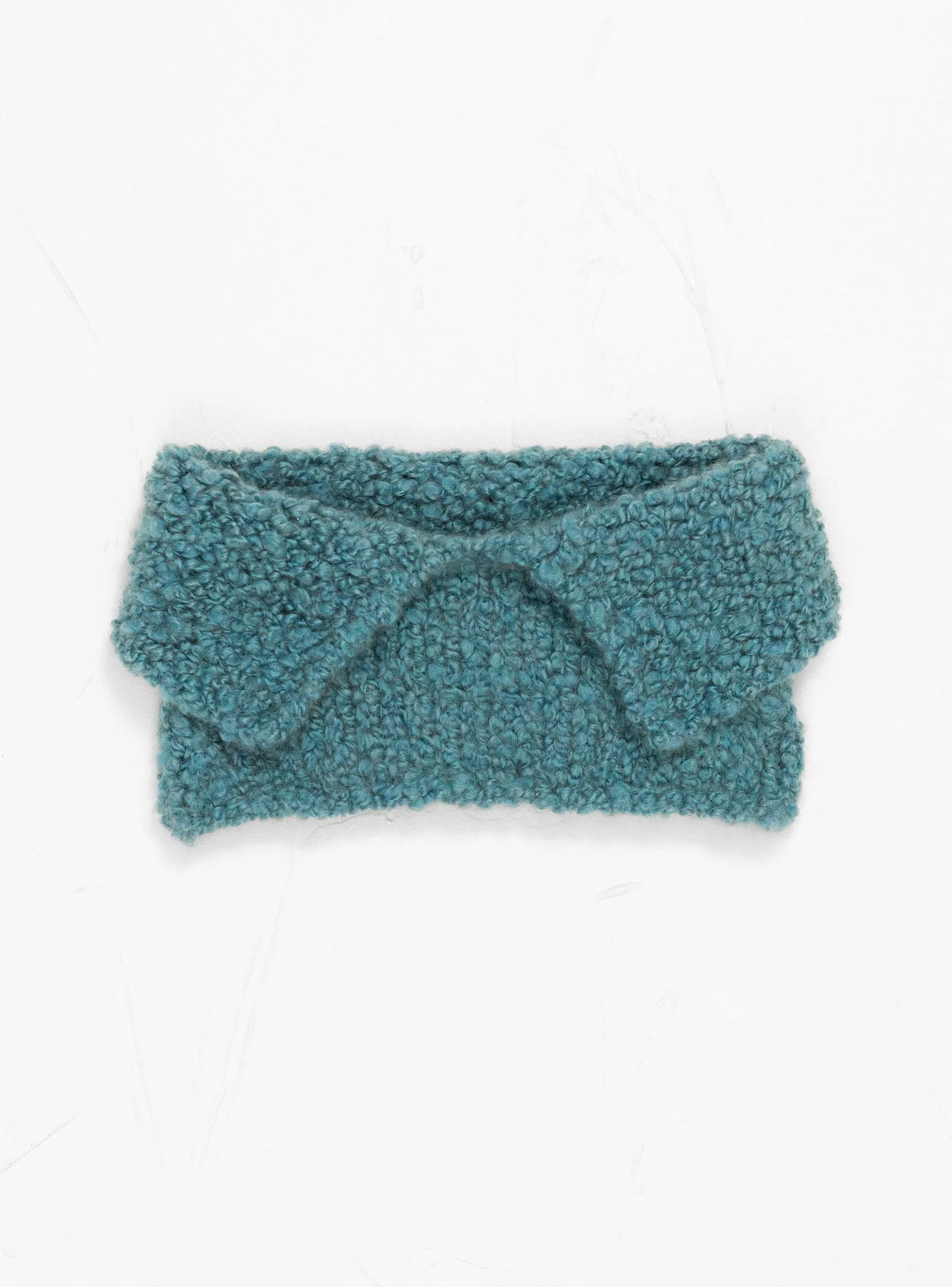 Cashmere Snood with Collar Petrol