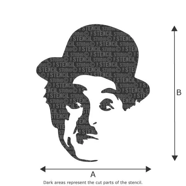 Charlie Chaplin Stencil