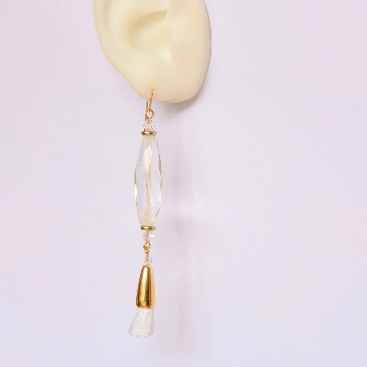 Chrysalis Earrings - Clear Quartz