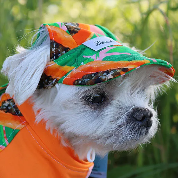 Cooling Dog Hat with UPF50   Sweet Papaya