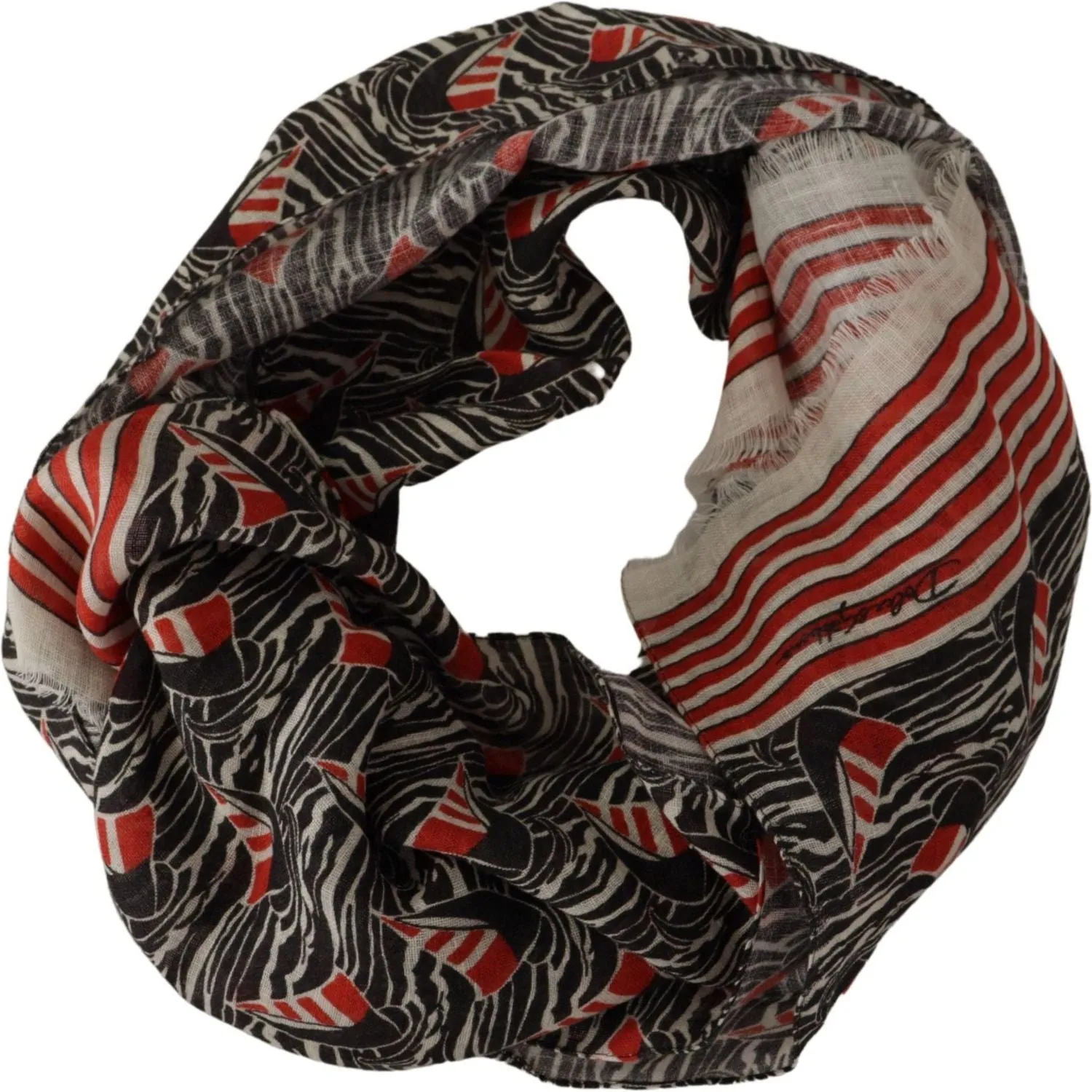 Dolce & Gabbana Elegant Striped Linen Men's Scarf