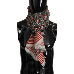 Dolce & Gabbana Elegant Striped Linen Men's Scarf