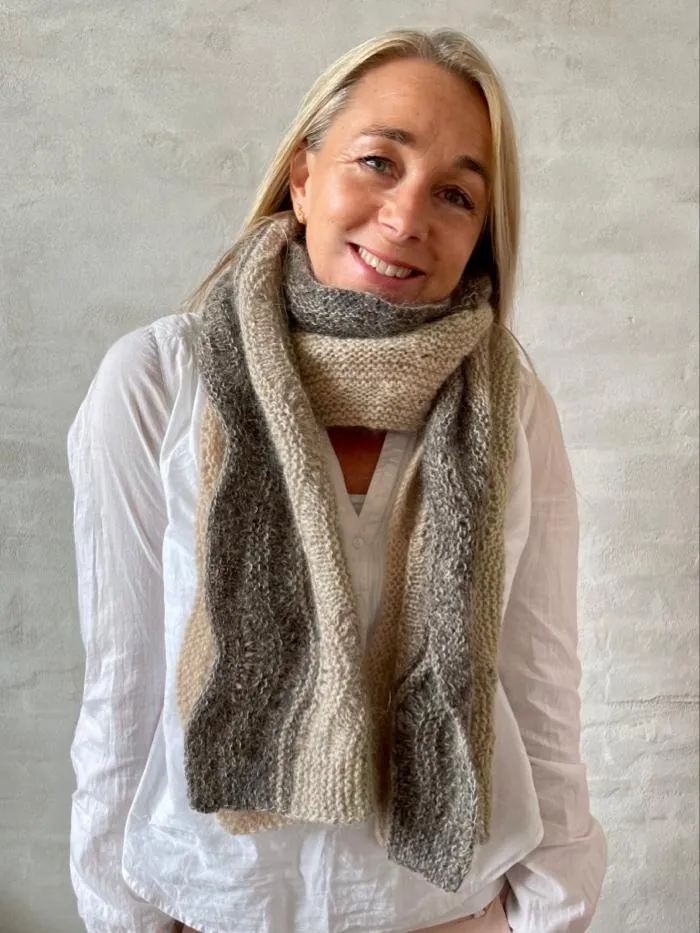 Easy Peasy scarf 'Øguf' by Önling, No 20   Silk mohair knitting kit