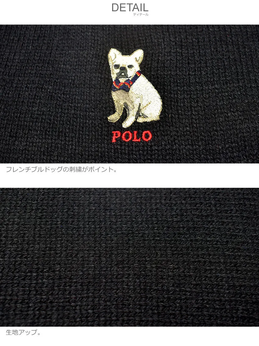 EMBROIDERED FRENCHIE SCARF PC1045 マフラー 返品無料