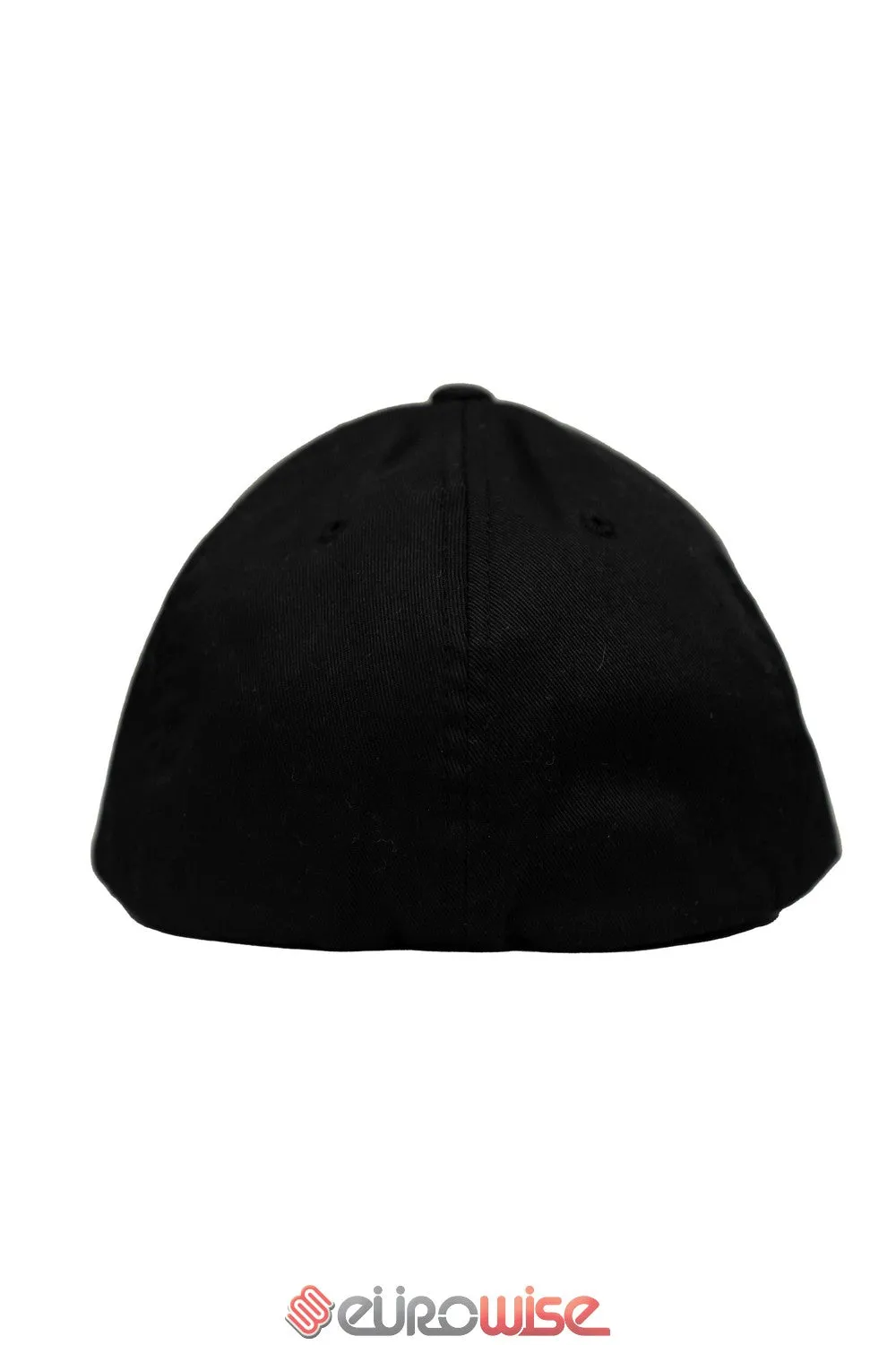 EUROWISE EW LOGO FITTED HAT (BLACK/WHITE STITCH)