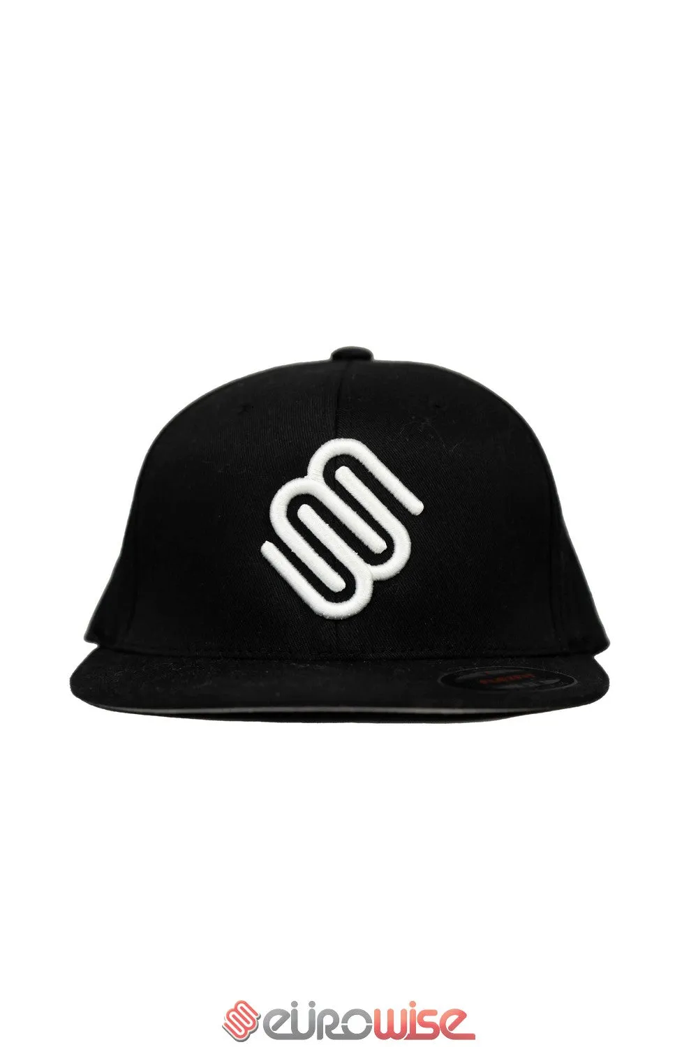 EUROWISE EW LOGO FITTED HAT (BLACK/WHITE STITCH)