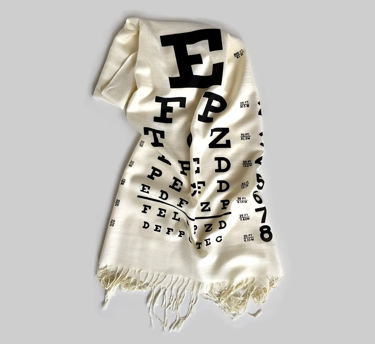 Eye Chart Pashmina Scarf