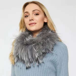 Fox Fur Snood Grey by Jayley