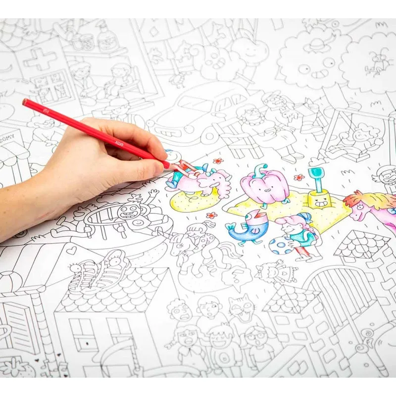 Giant Coloring Poster - Kids life <br> OMY