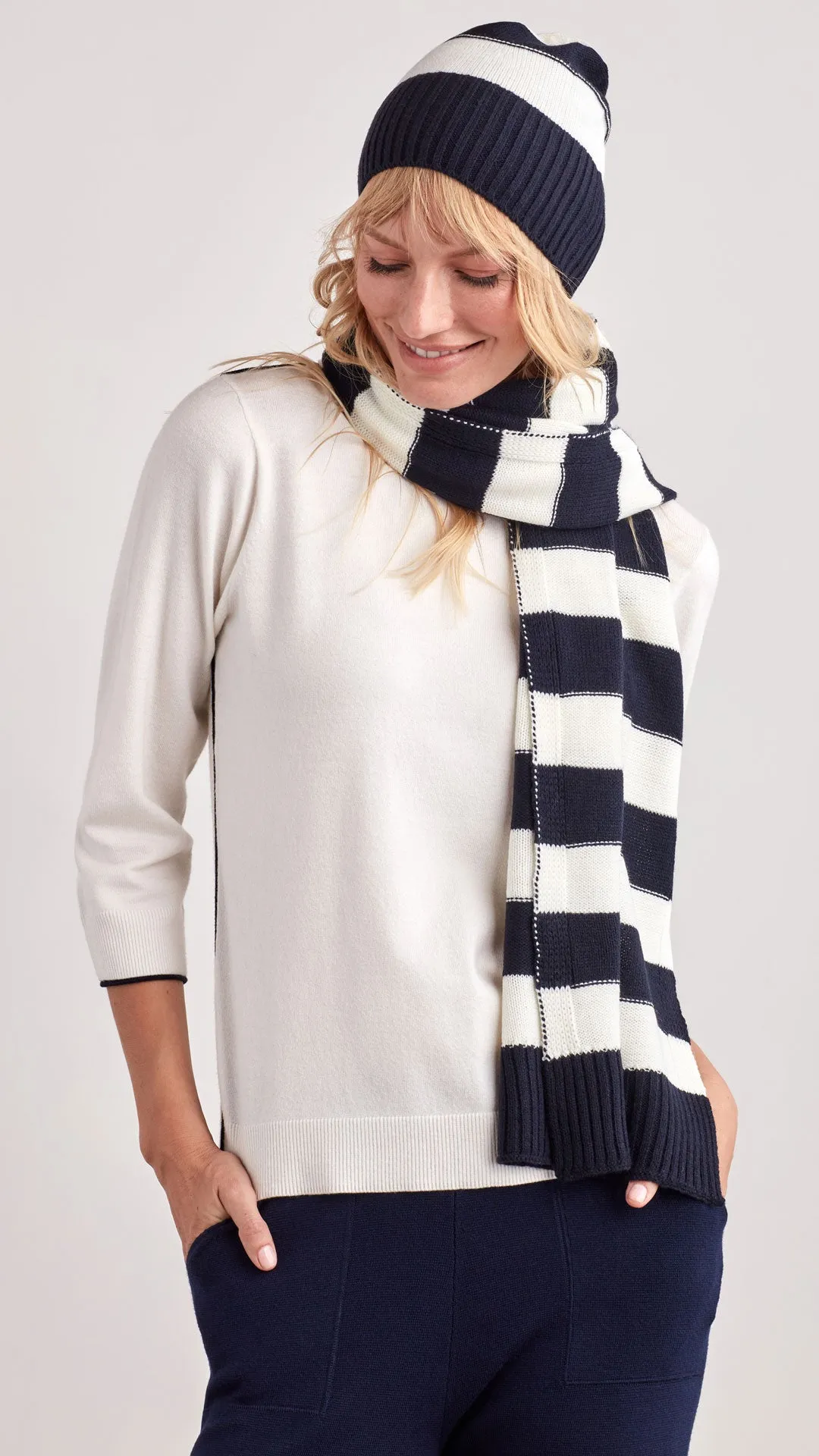 HALEY STRIPED SCARF