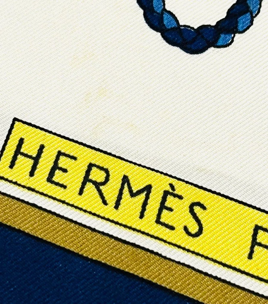 Hermes Les Cles The Keys Silk Scarf