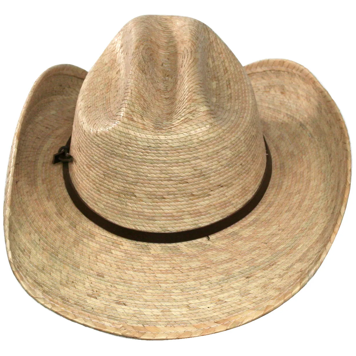 Jayson Palm Straw Cattleman Crease Cowboy Hat by Broner