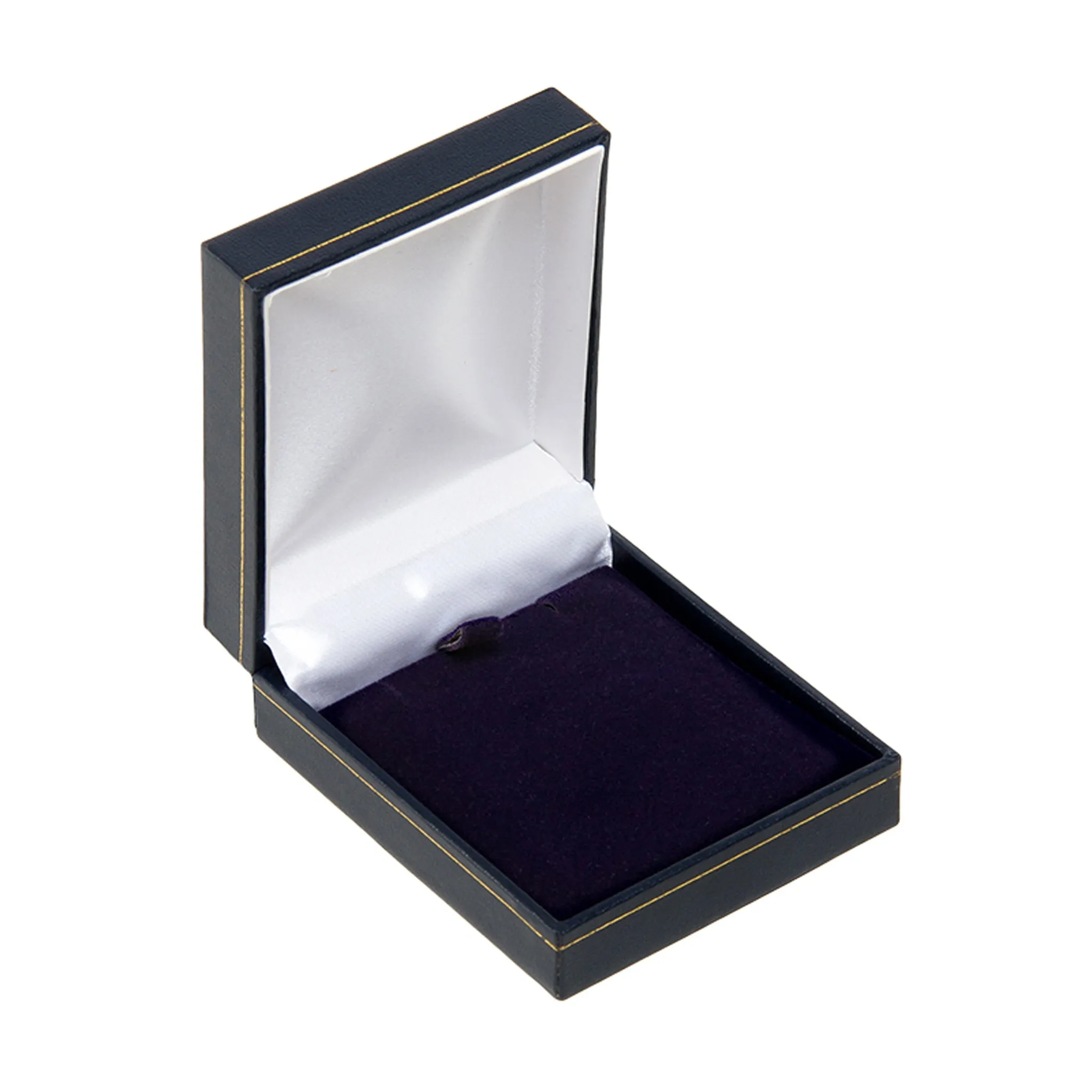 Leatherette Pendant Box Blue