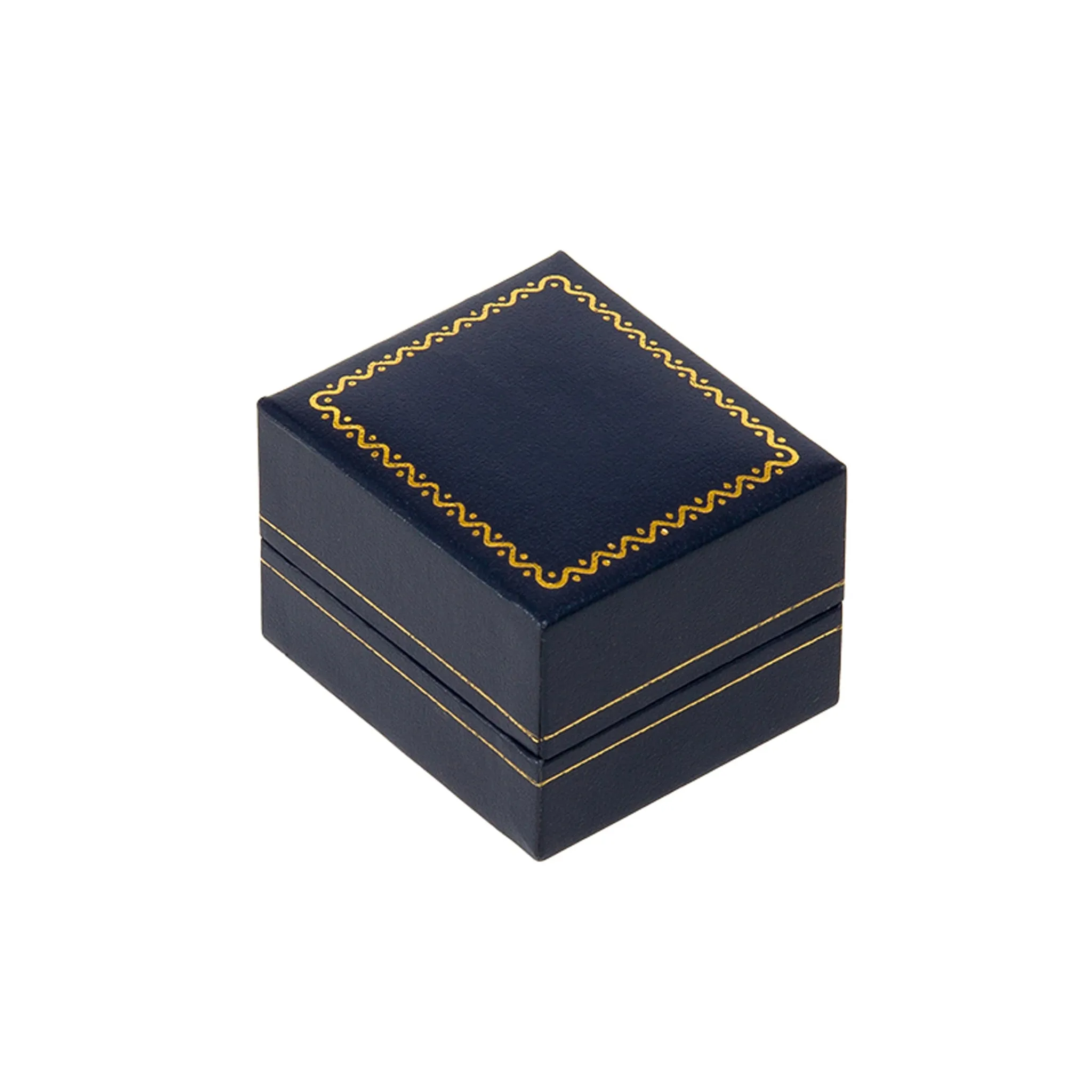 Leatherette Small Earring Box Blue