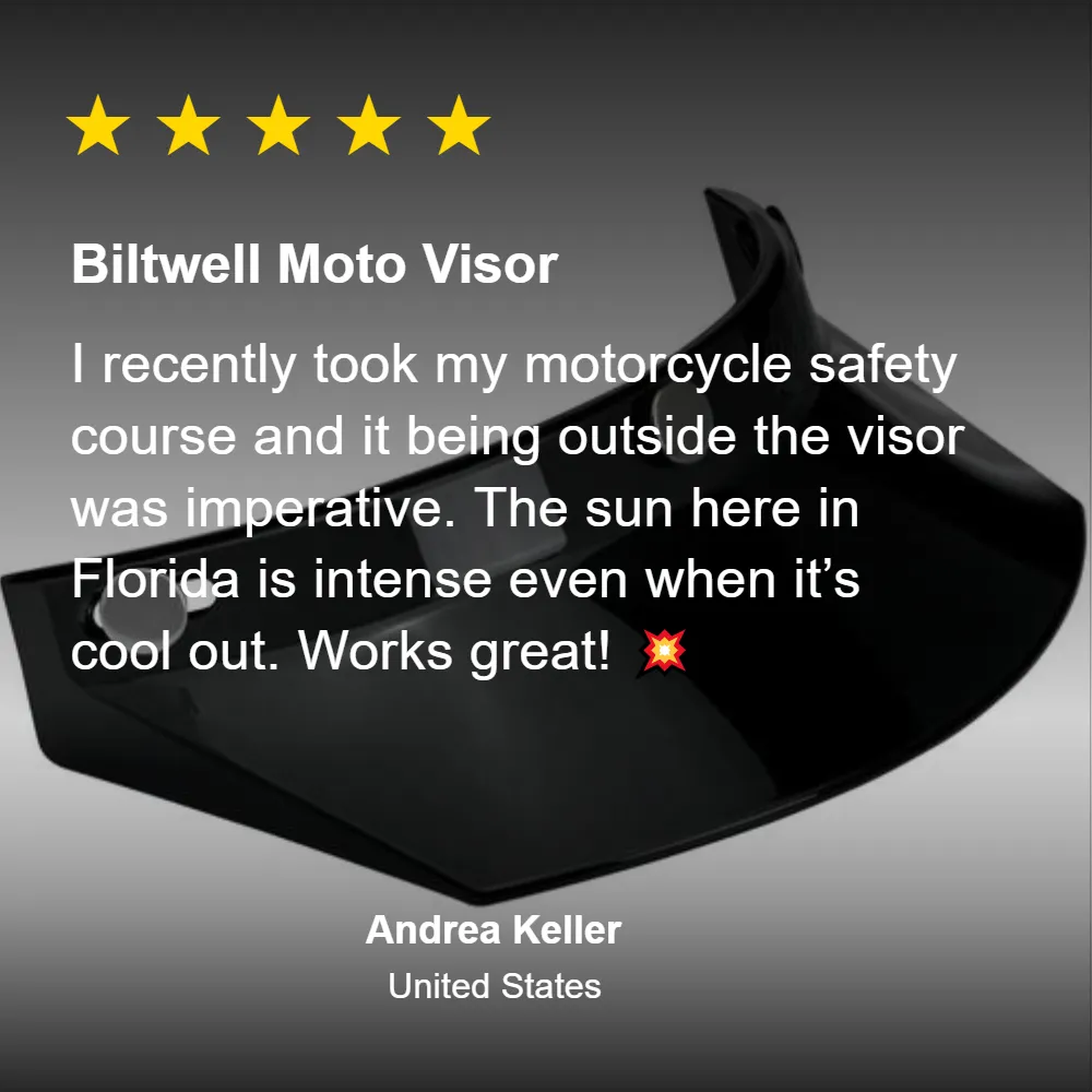 Moto Visor - Black