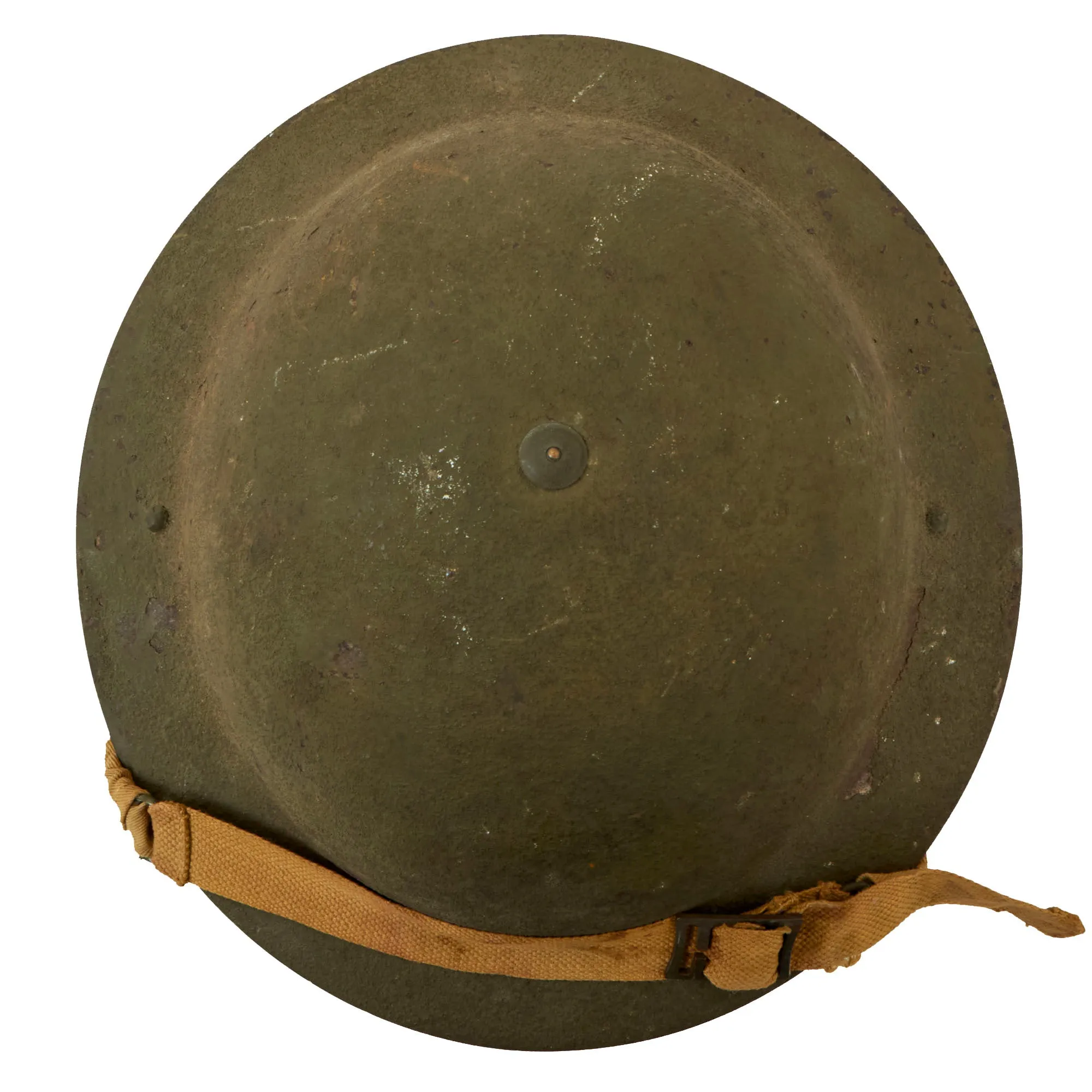 Original Australian WWII Rimless Brodie MkII Steel Helmet with Liner by Commonwealth Steel dated 1940