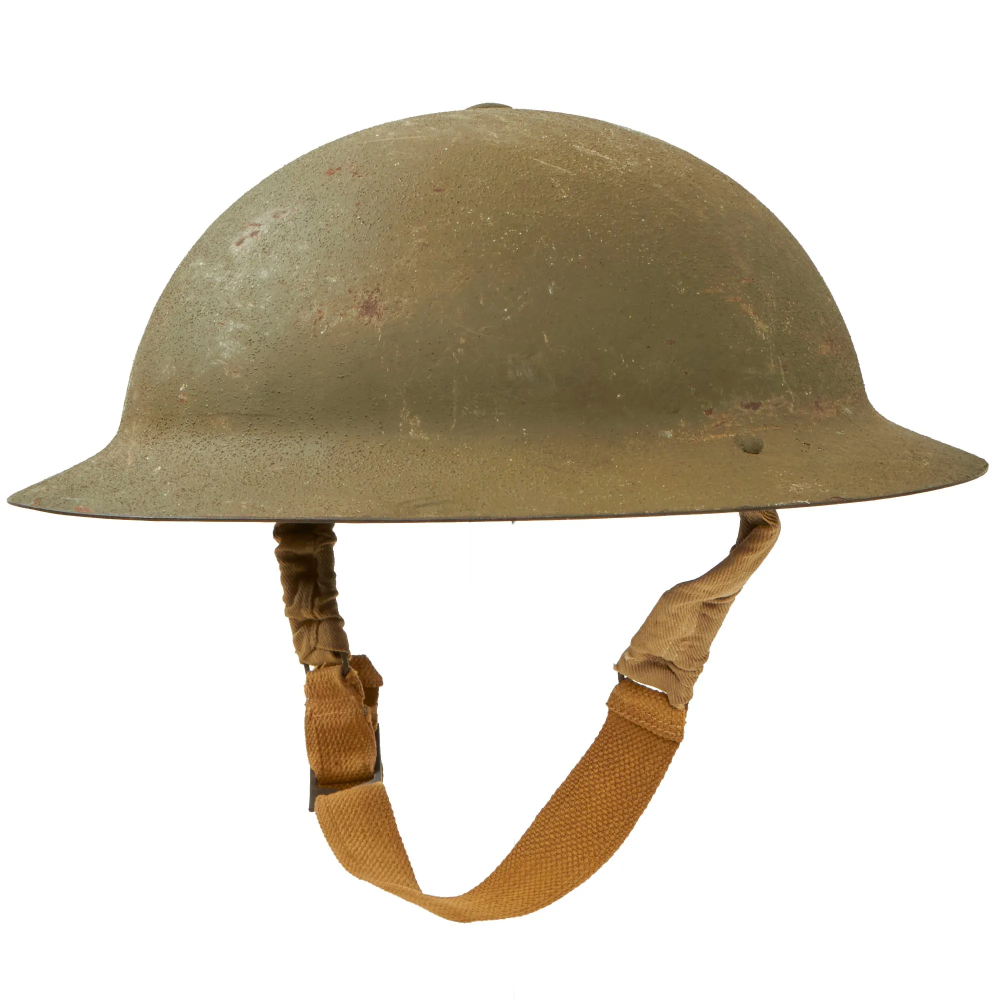 Original Australian WWII Rimless Brodie MkII Steel Helmet with Liner Dated 1942