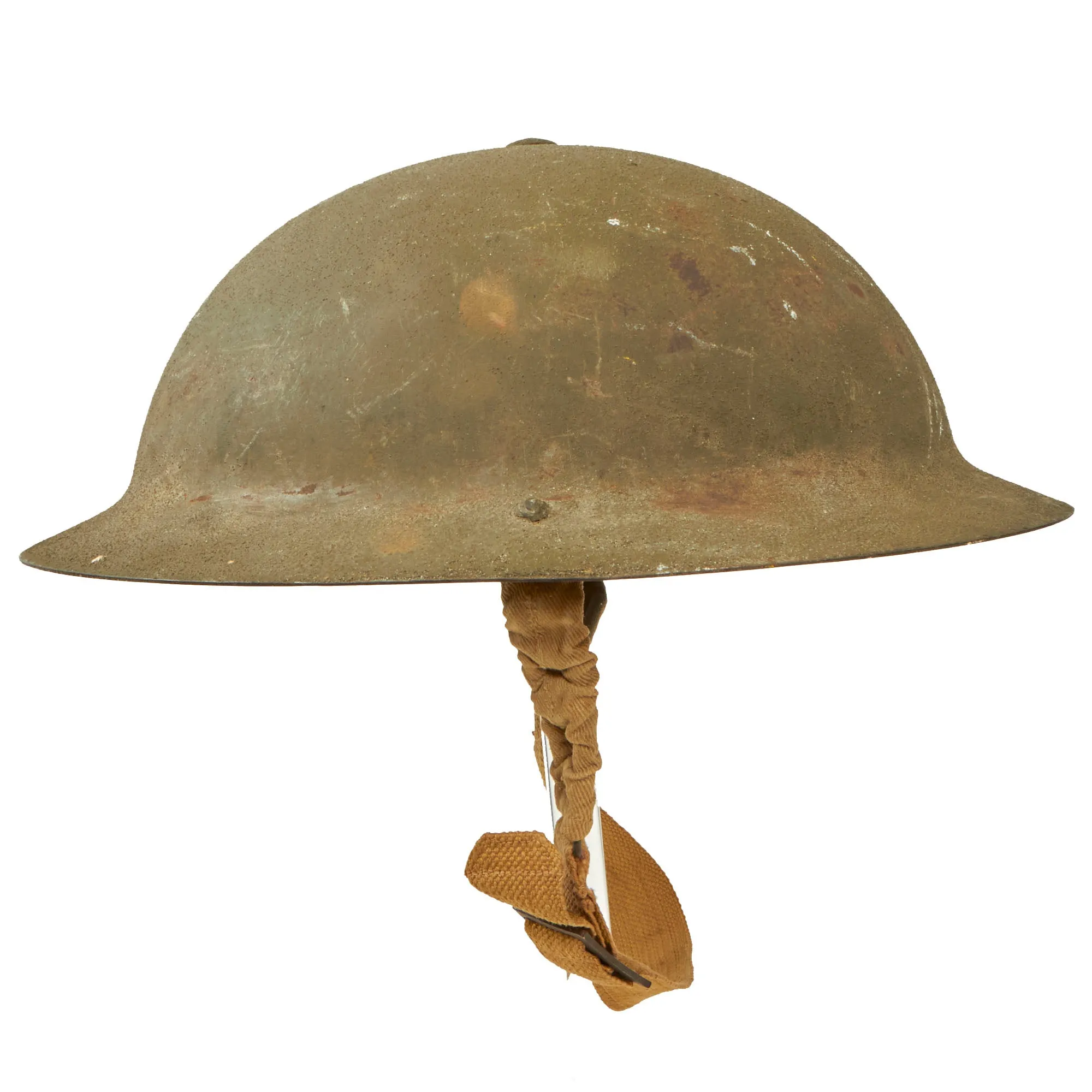 Original Australian WWII Rimless Brodie MkII Steel Helmet with Liner Dated 1942