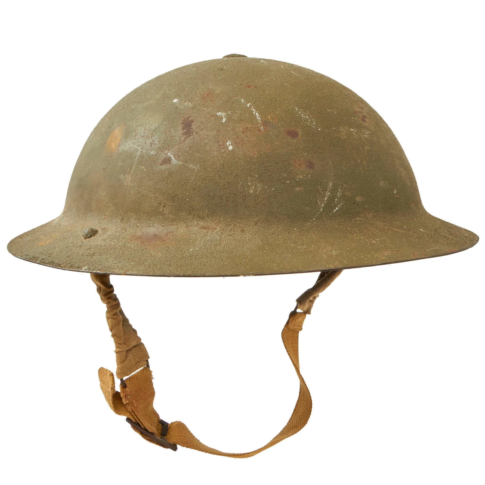 Original Australian WWII Rimless Brodie MkII Steel Helmet with Liner Dated 1942