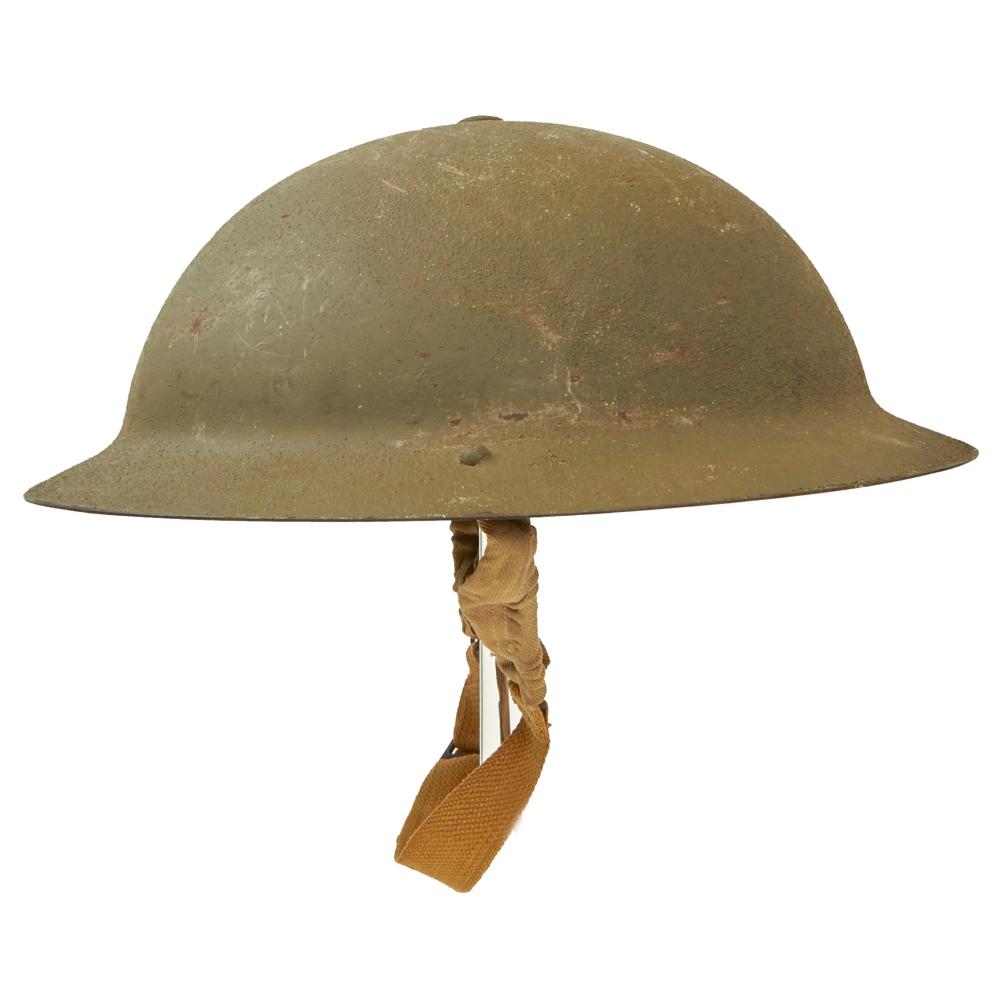 Original Australian WWII Rimless Brodie MkII Steel Helmet with Liner Dated 1942