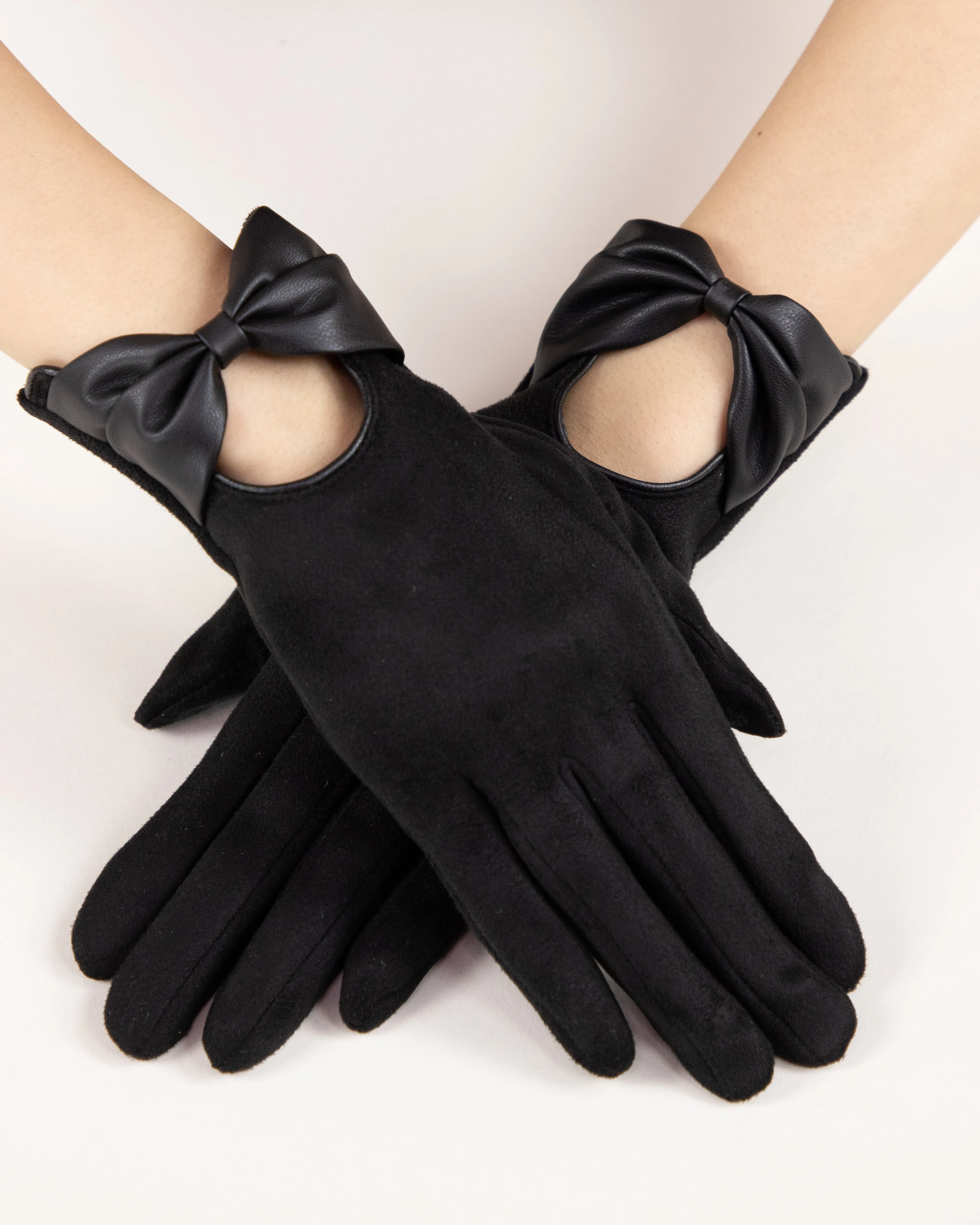 Original USA Bow Leatherette Gloves