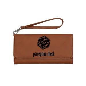 Perception Check Clutch Wallet