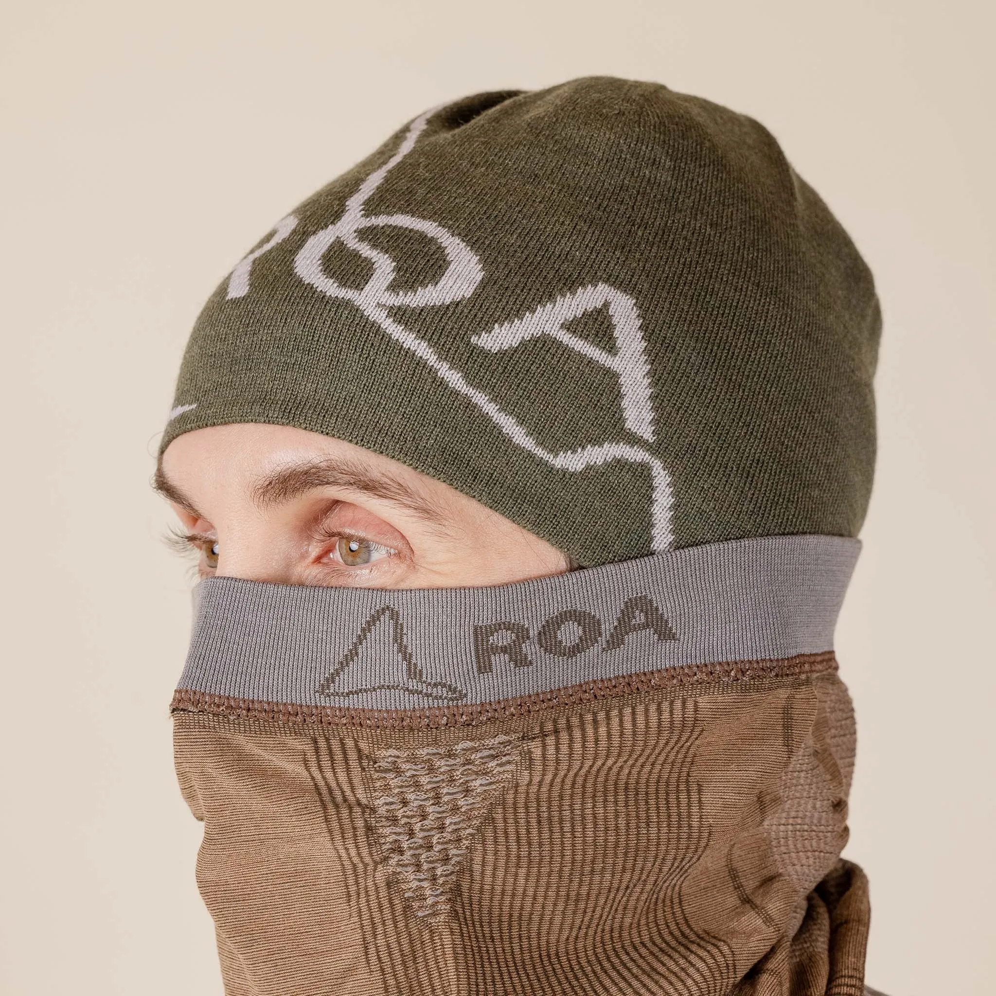 Roa Hiking - Neck Gaitor 3D Tech Knit - Beige Brown