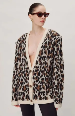 Ronny Kobo - Parmida cardigan in Leopard