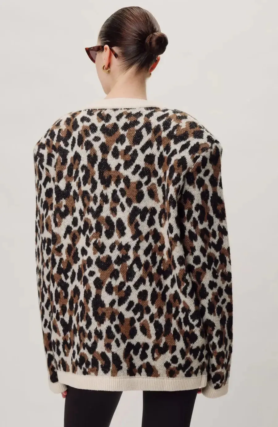 Ronny Kobo - Parmida cardigan in Leopard