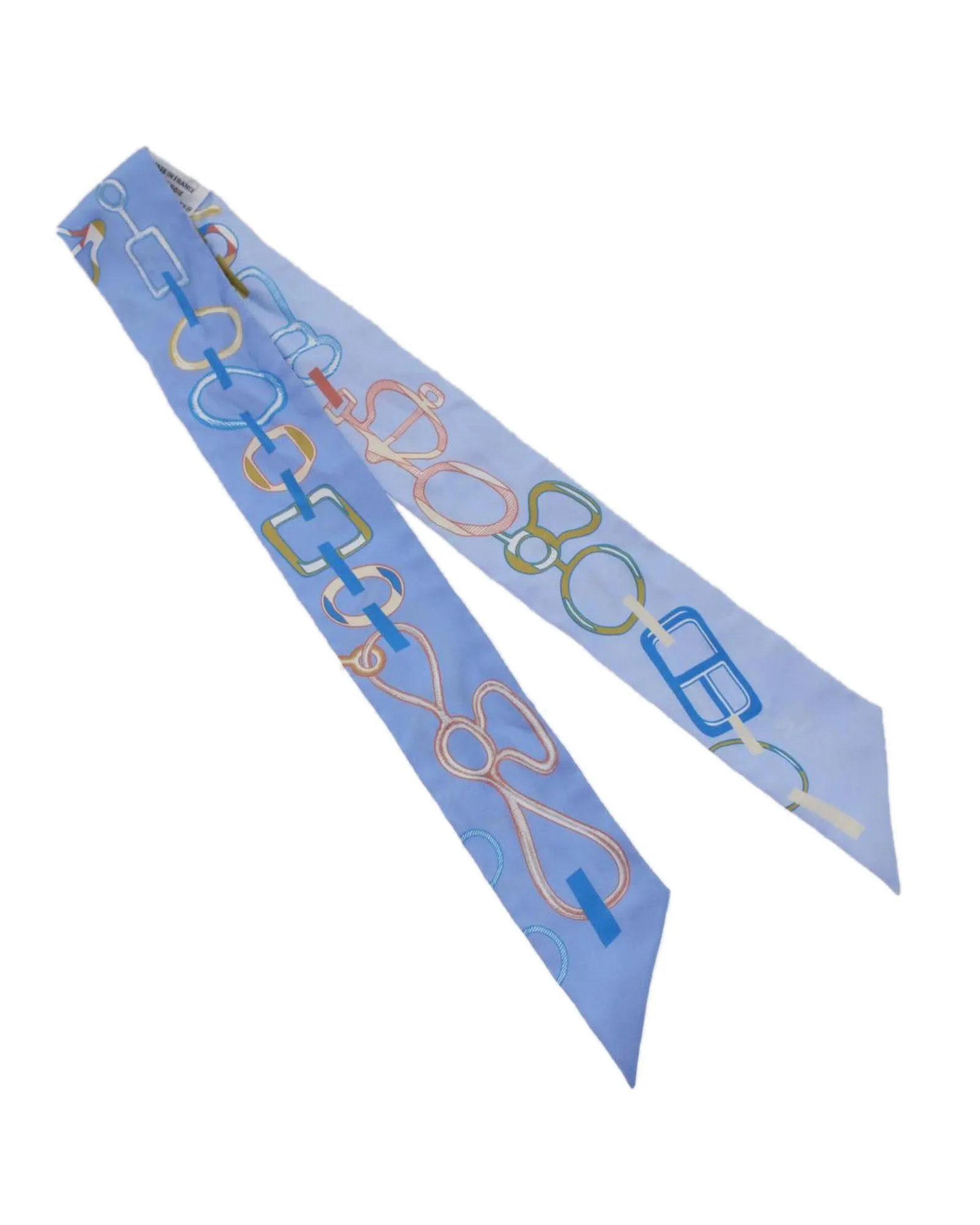 Silk Blue Handle Scarf - A Rank