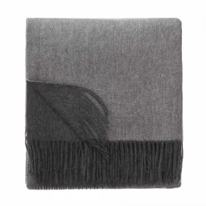 Sontra Cashmere Blanket [Charcoal melange/Light grey melange]