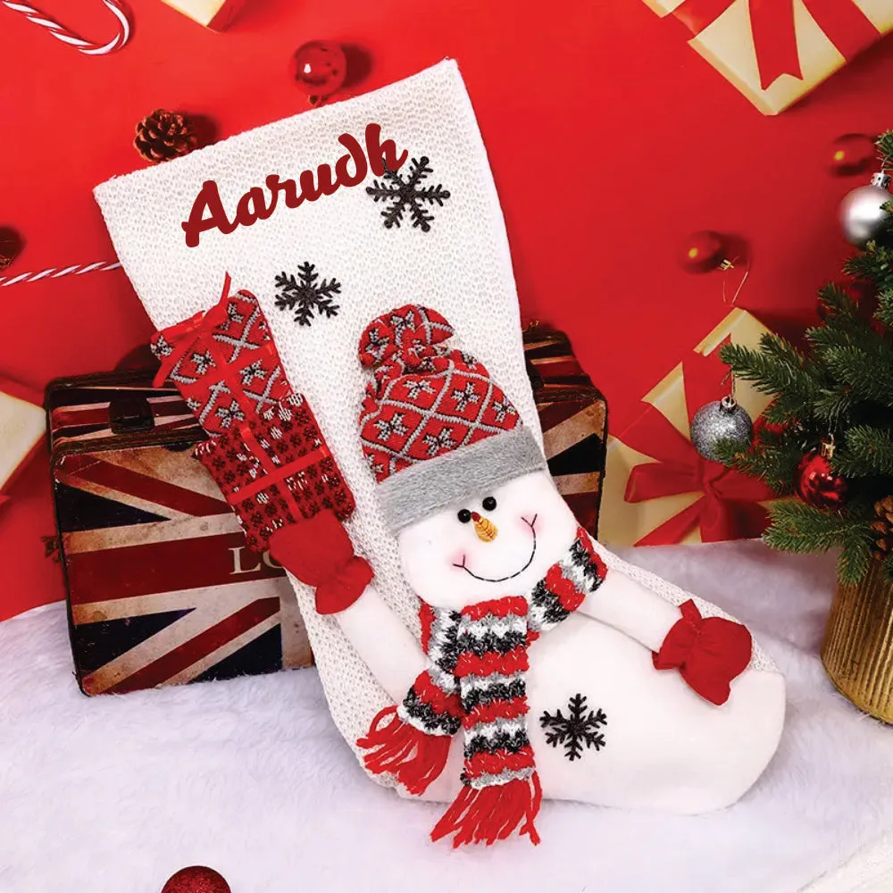 Surprise Wishes Stocking - Snowman