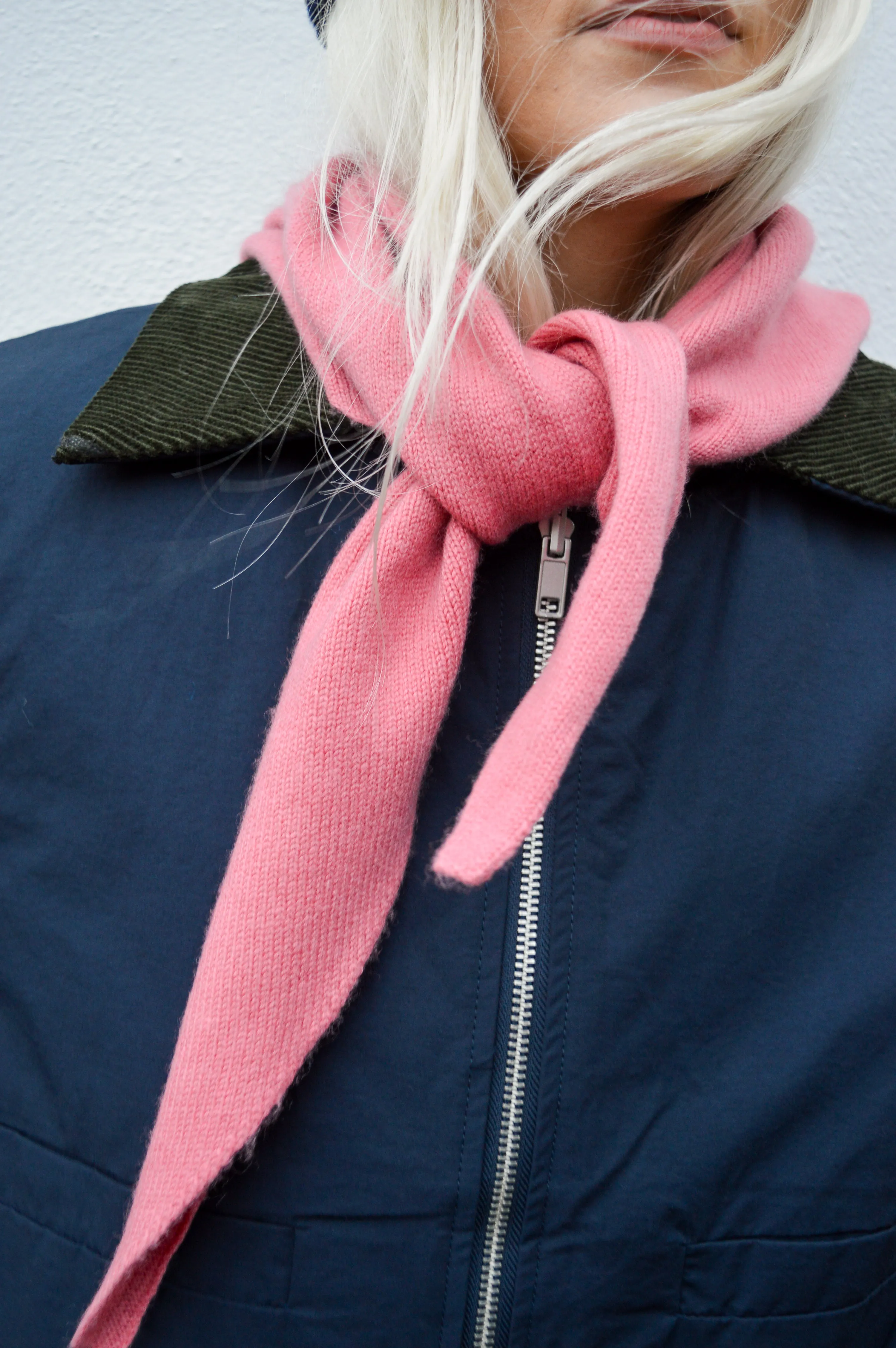 TBCo Merino Pink Triangle Scarf