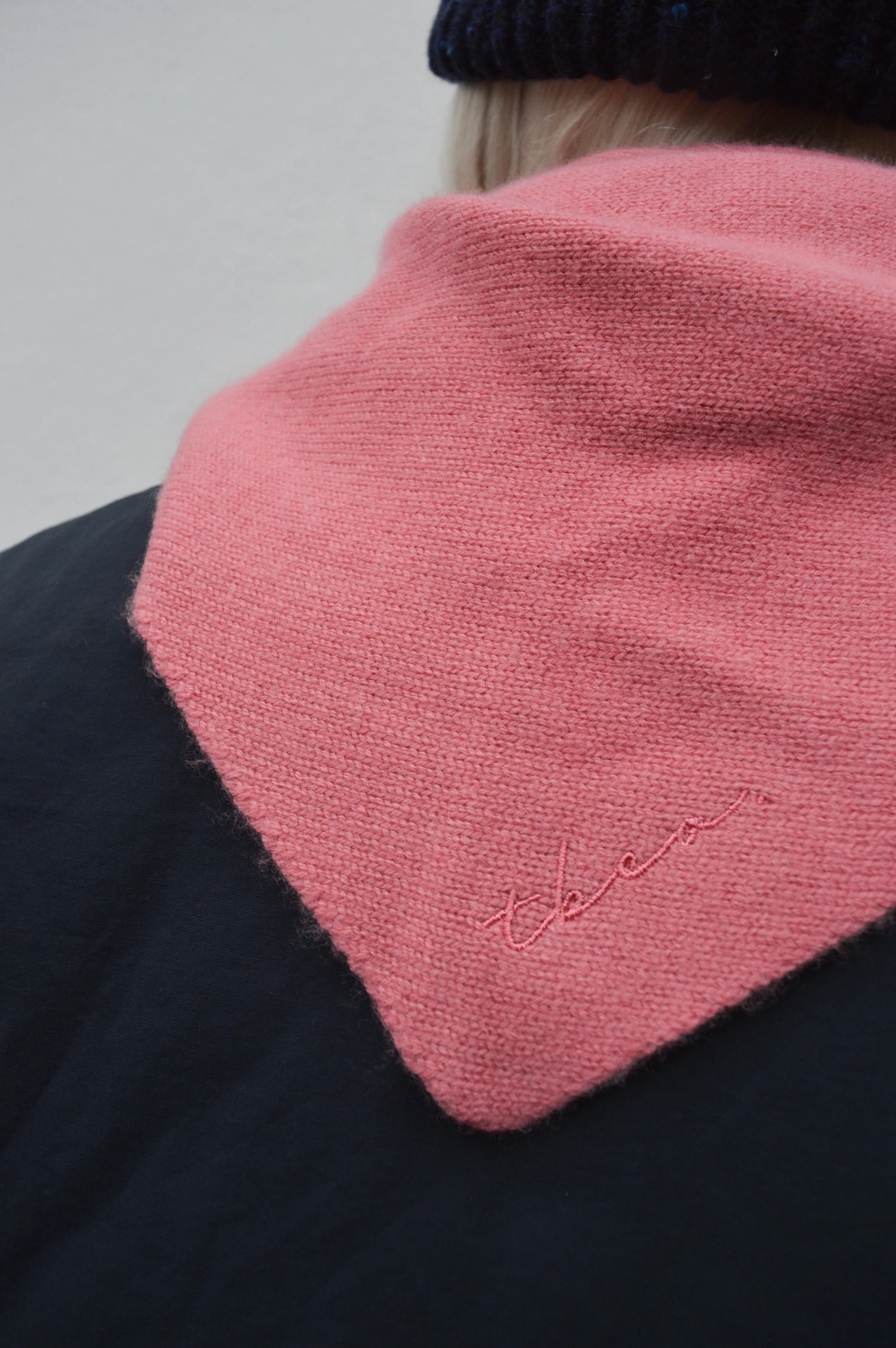 TBCo Merino Pink Triangle Scarf