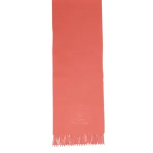 Vivienne Westwood Embroidered Logo Peach Scarf