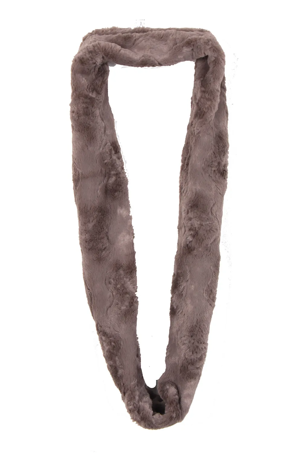 Wave Textured Soft Faux Fur Snood